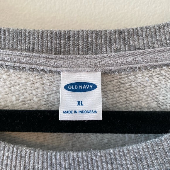 Old Navy Floral Gray Women's Sweater - Size XL - Picture 3 of 3